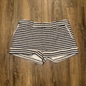 Romeo & Juliet Couture Navy/White Striped Nautical Shorts - Medium
